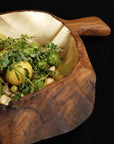 Gilles Teak Fruit Bowl with Gold Leaf Interior