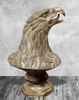 Rico & Plato Hand Carved Wooden Eagle Left