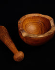 Rico & Plato Ibu Teak Mortar & Pestle