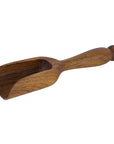 Large Teak Lentil Scoop with Long Handle