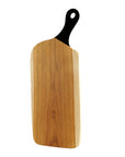 Rico & Plato Laurus Teak Cutting Board/Serving Platter with Black Handle