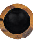 Lindsey Teak Bowl with Black Interior