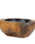 Lindsey Teak Bowl with Black Interior