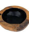 Lindsey Teak Bowl with Black Interior