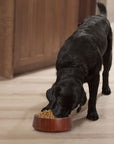 Rico & Plato Mahogany Dog Bowl - Medium