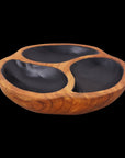 Manouche Teak Bowl with Black Interior