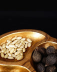 Manouche Teak Bowl with Gold Leaf Interior