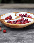 Manouche Teak Bowl with White Interior