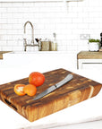 Rico & Plato Podina End Grain Teak Cutting Board