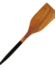 Resto Extra Large Teak Spatula with Black Handle