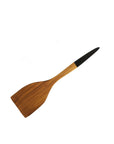 Resto Teak Spatula with Black Handle