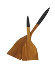 Resto Teak Spatula with Black Handle