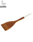 Resto Teak Spatula with White Handle