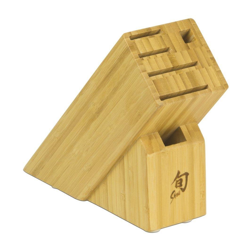 Shun Bamboo Slimline Block: 6-Slot - J. L. Hufford