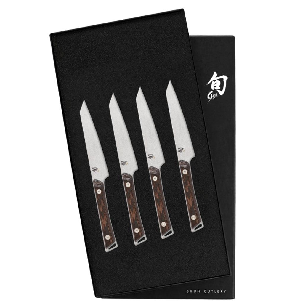 Shun Kanso 4 Pc Steak Knife Set: Four Steak Knives - J. L. Hufford