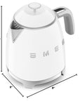 SMEG 50's Retro Style Electric Mini Kettle, 3 Cup