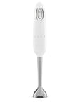 SMEG Handheld Immersion Blender with Beaker, Chopping Bowl w/Lid, Wire Whisk, 5 Speed Controls, made with Stainless Steel Blades and Ergonomic Design