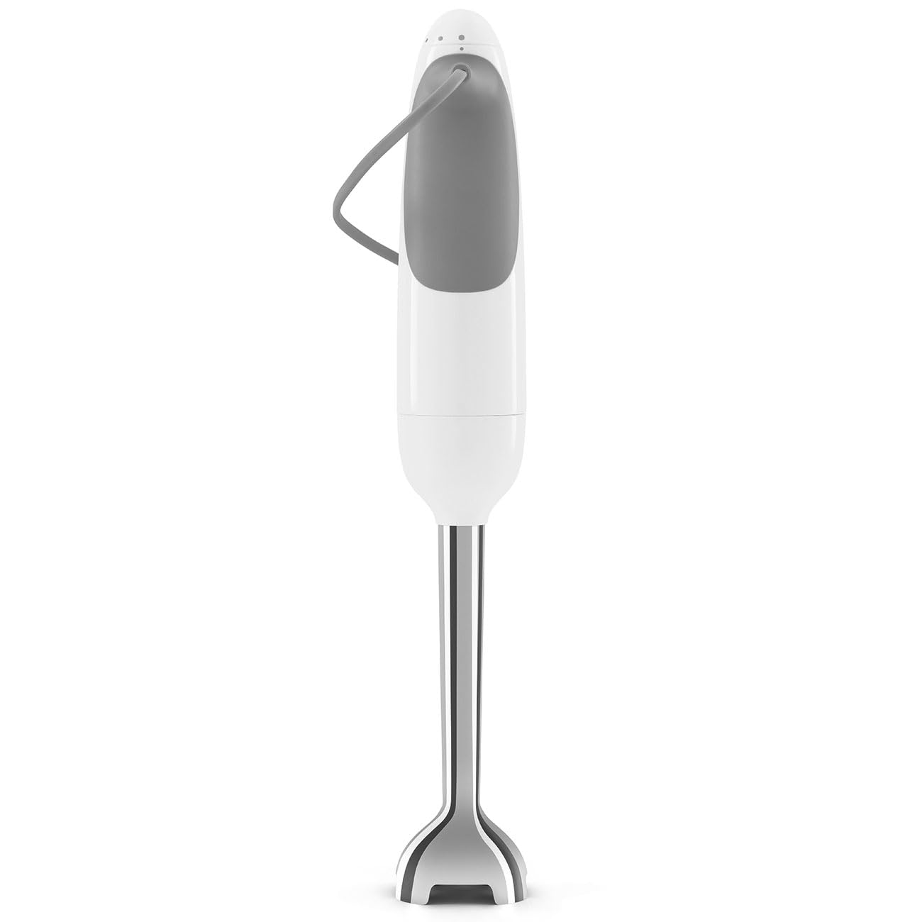 SMEG Handheld Immersion Blender with Beaker, Chopping Bowl w/Lid, Wire Whisk, 5 Speed Controls, made with Stainless Steel Blades and Ergonomic Design