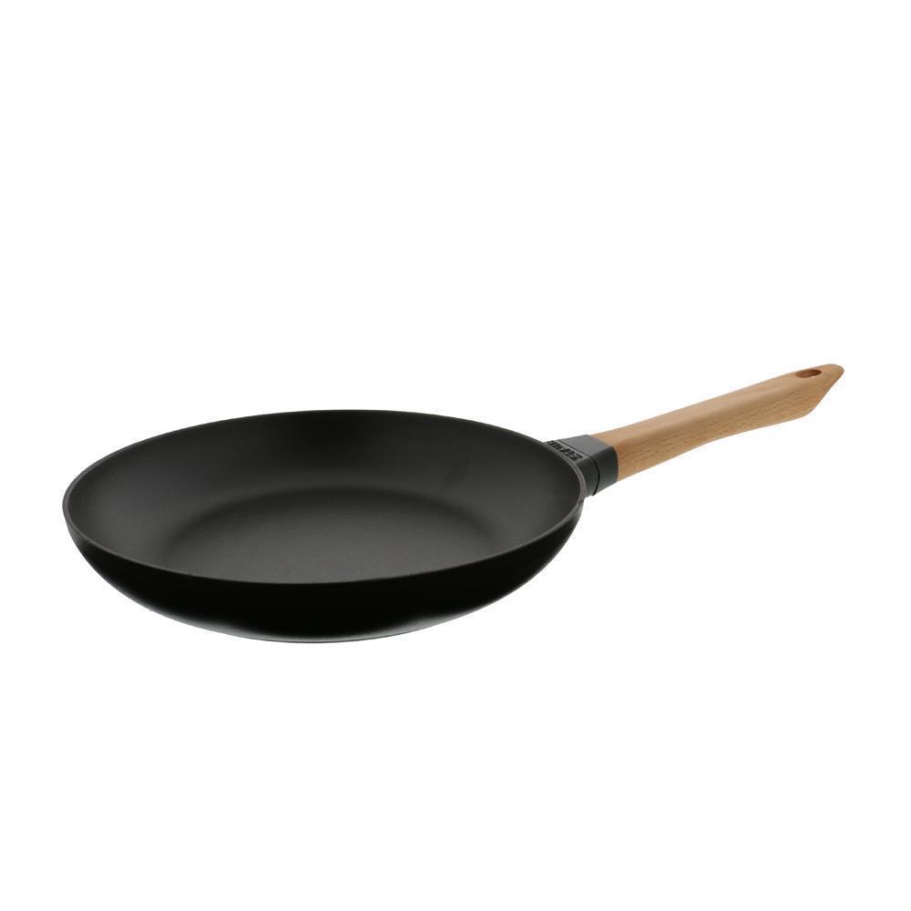 Staub Cast Iron Beechwood Handle Fry Pan - Discover Gourmet