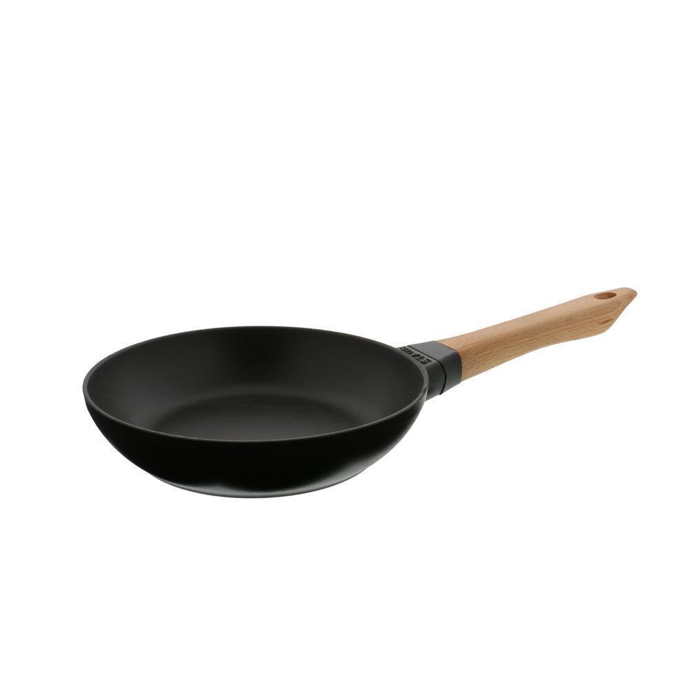 Staub Cast Iron Beechwood Handle Fry Pan - Discover Gourmet