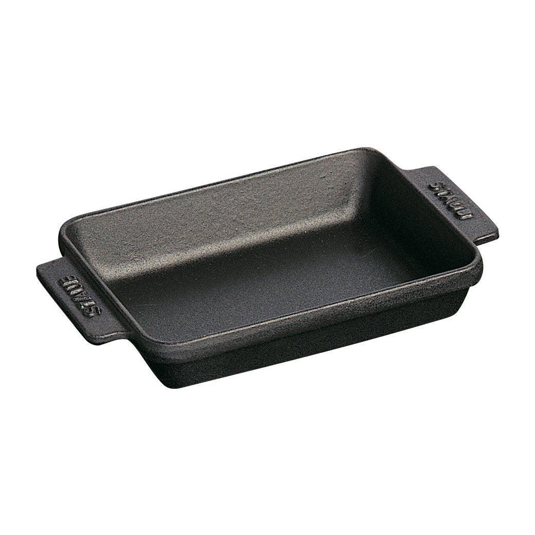 Staub Cast Iron 5.75″ x 4.5″ Mini Rectangular Baker - Matte Black - Discover Gourmet