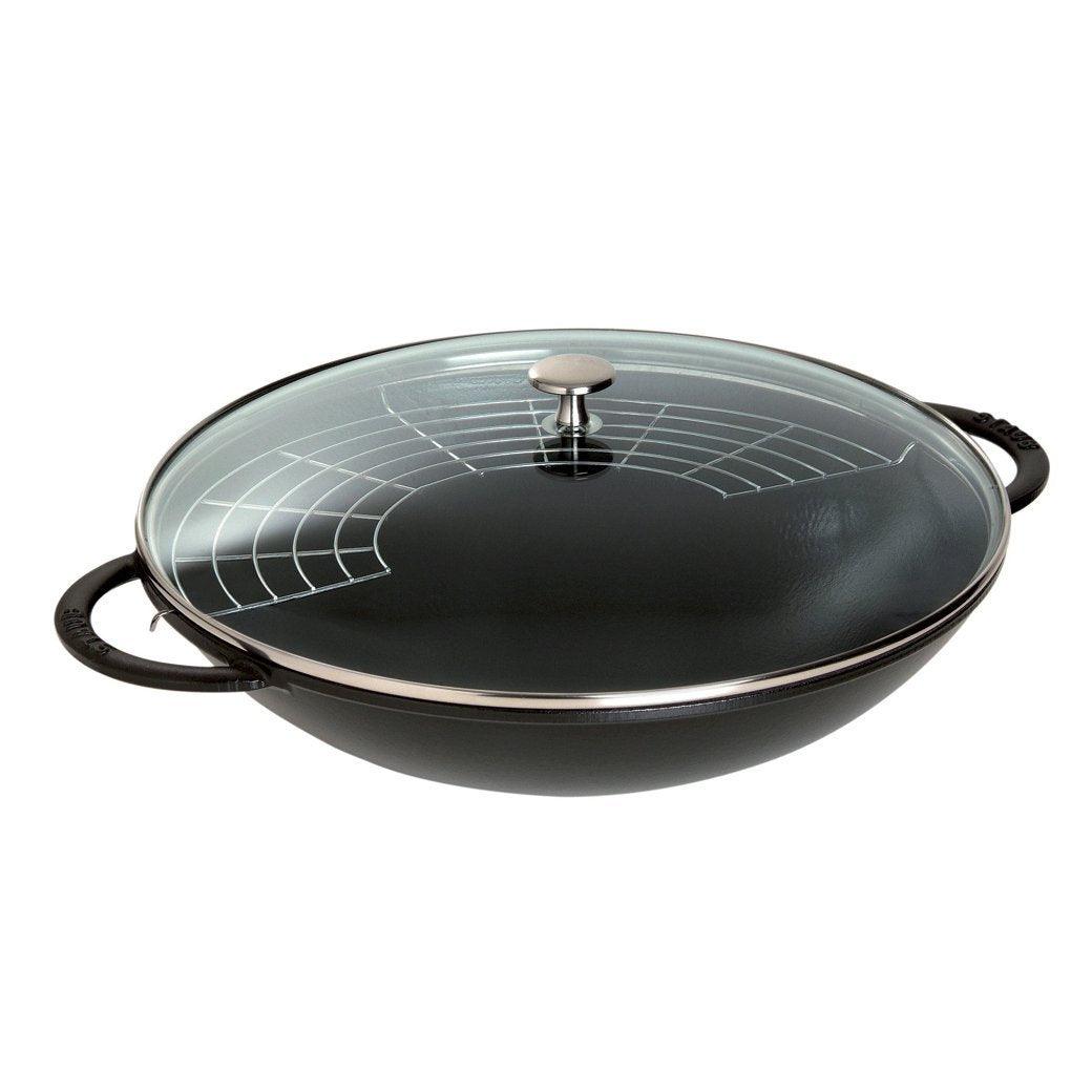 Staub Cast Iron 6-qt Wok - Matte Black - Discover Gourmet