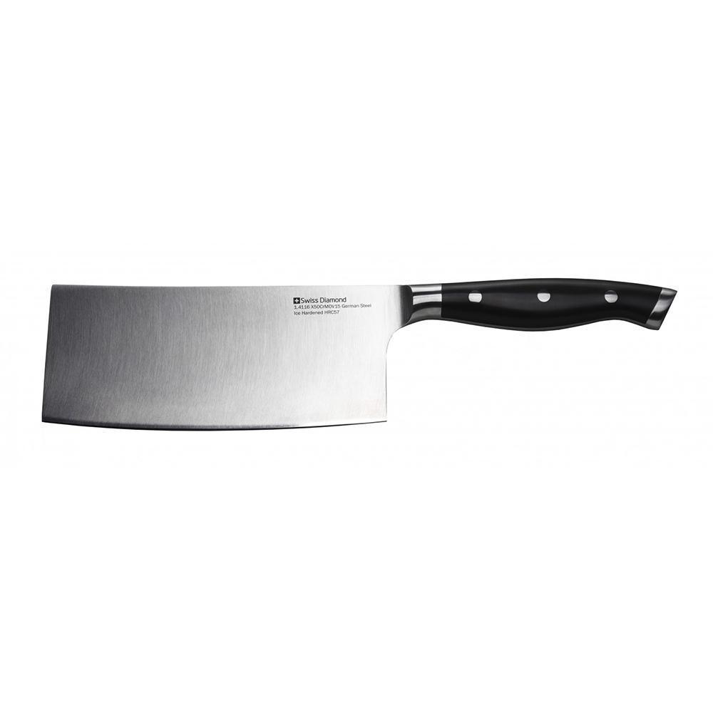 Swiss Diamond 7″ Cleaver - Discover Gourmet