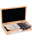 Viking Professional 6-Piece Steak Knife Set in Bamboo Box - Discover Gourmet