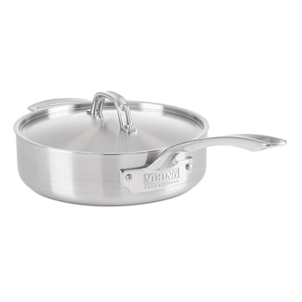 Viking Professional 5-ply 3.4-quart Saute Pan - Satin - Discover Gourmet