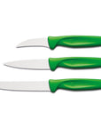 Wusthof Paring & Peeling Knives Green Wusthof Zest 3-piece Paring Knife Set JL-Hufford