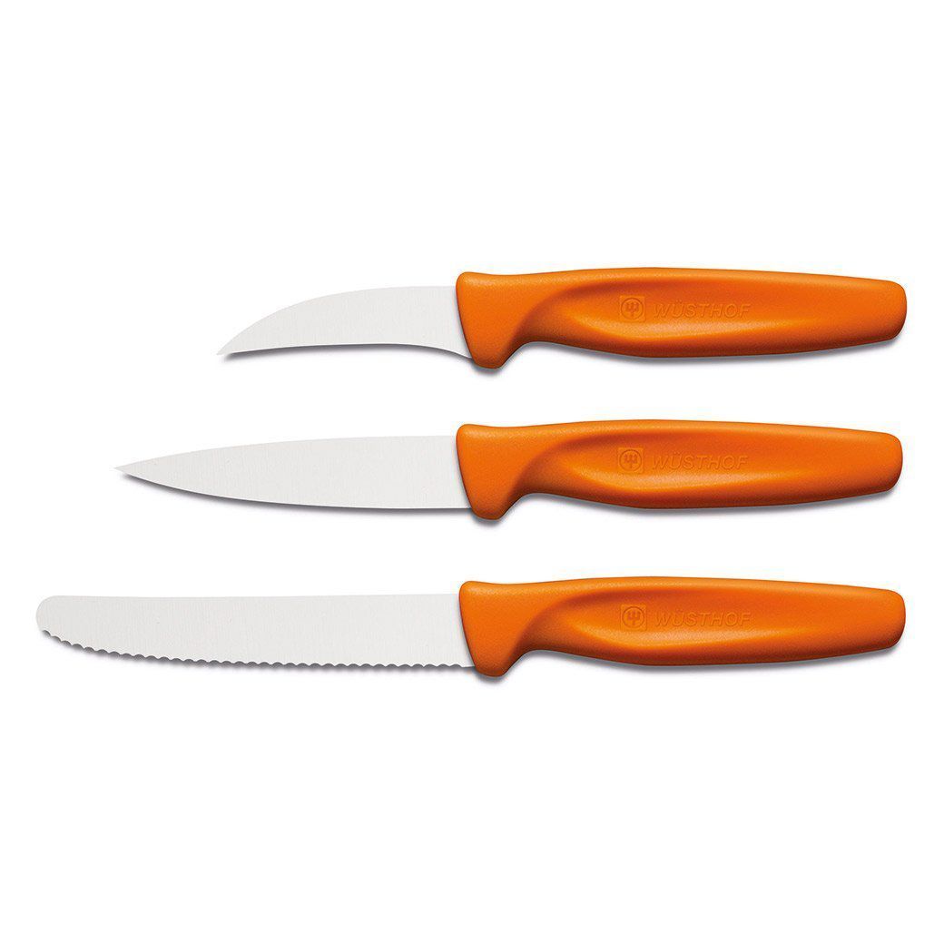 Wusthof Paring &amp; Peeling Knives Orange Wusthof Zest 3-piece Paring Knife Set JL-Hufford