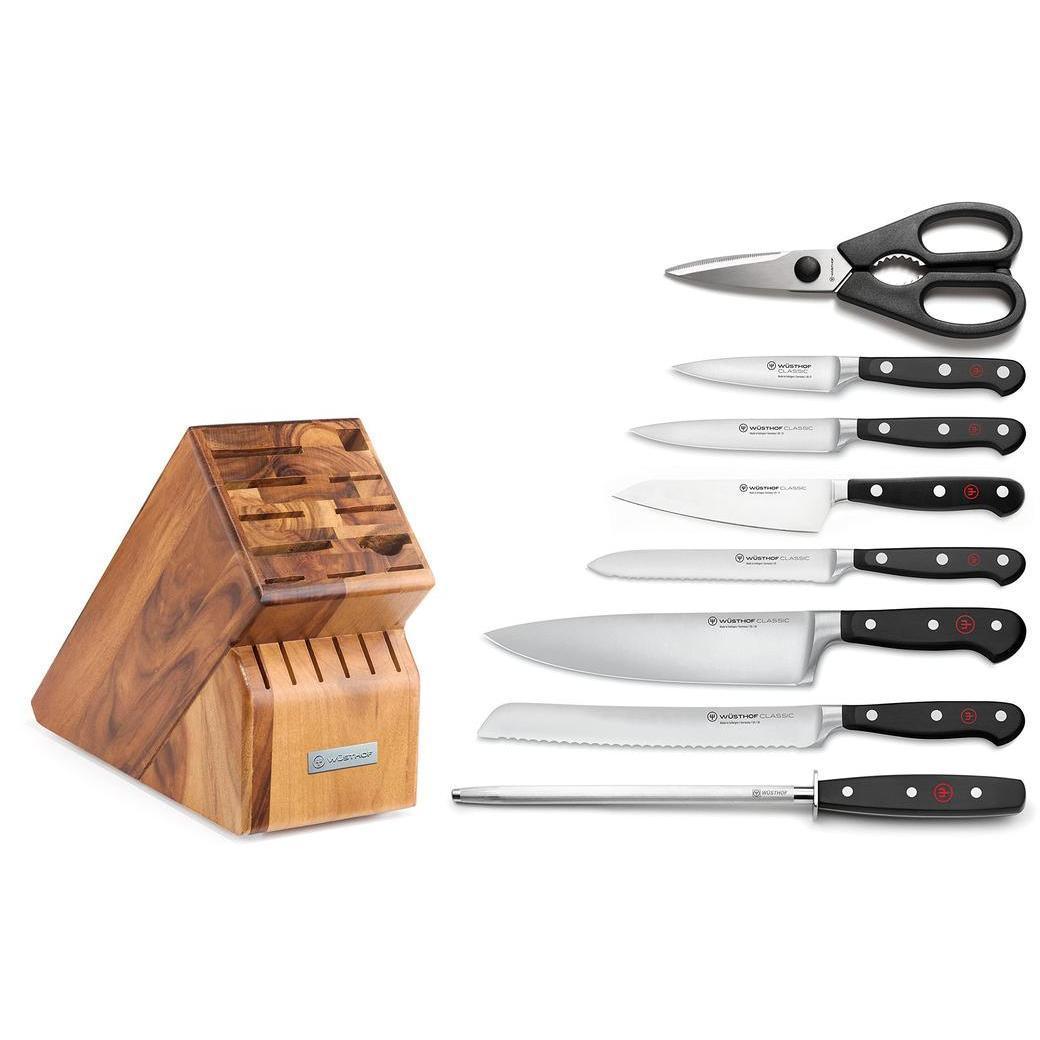 Wusthof Classic 9-piece Knife Block Set - Acacia - J. L. Hufford