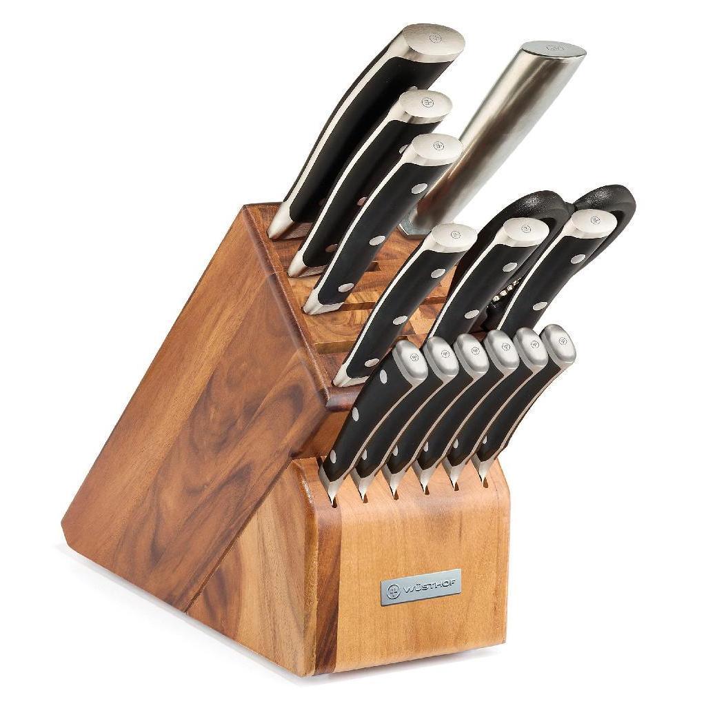 Wusthof Classic Ikon 15-piece Knife Block Set - Acacia - J. L. Hufford