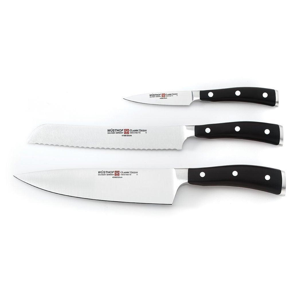 Wusthof Classic Ikon 3 Piece Knife Starter Set - J. L. Hufford