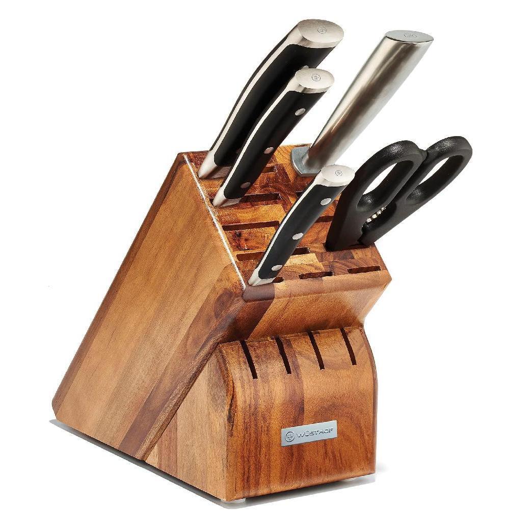 Wusthof Classic Ikon 6-piece Starter Knife Block Set - Acacia - J. L. Hufford