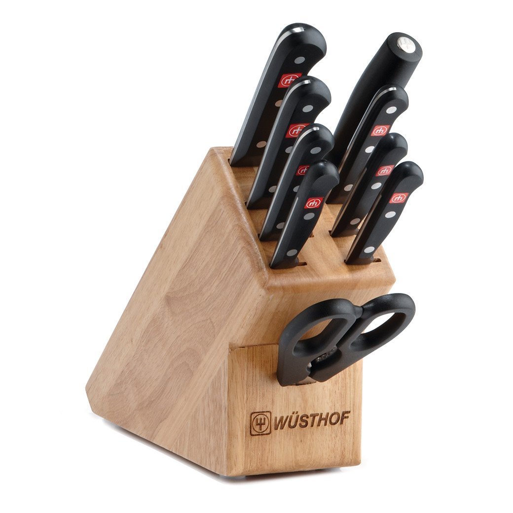 Wusthof Knife Sets Wusthof Gourmet 10-piece Knife Block Set - Beechwood JL-Hufford