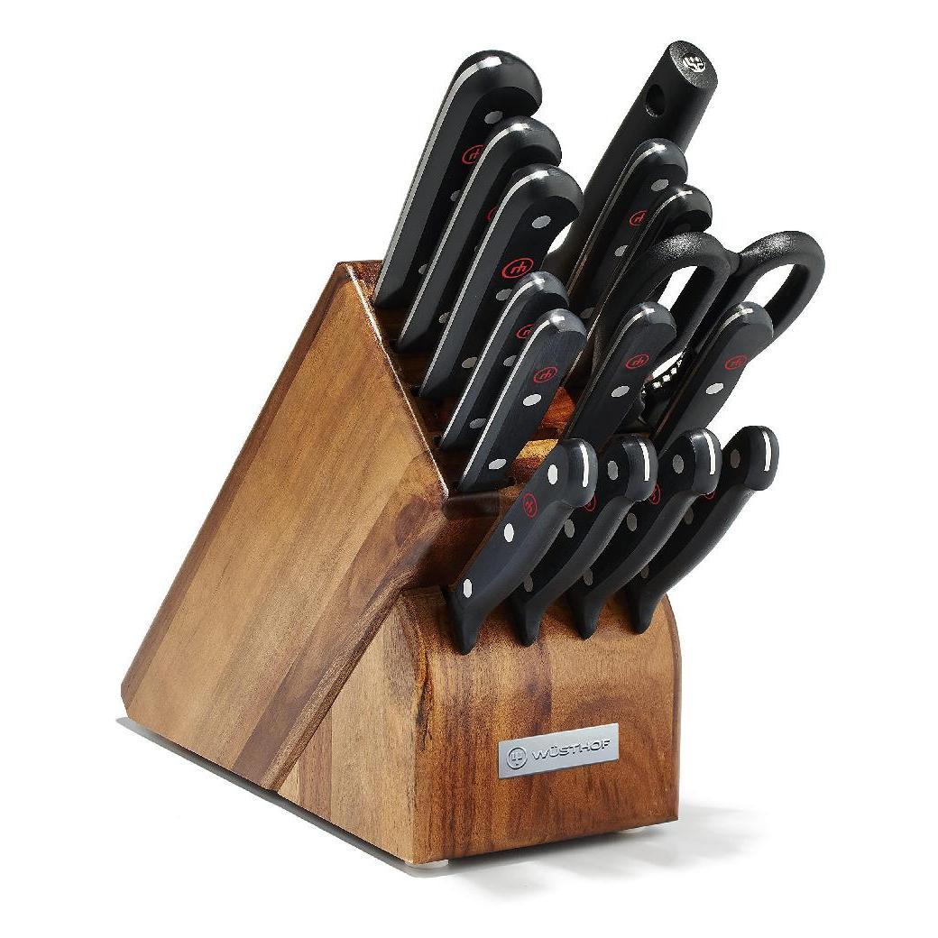 Wusthof Gourmet 16-Piece Block Set - Black Handles