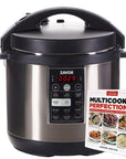 Zavor LUX Quart Multi-cooker with America's Test Kitchen Multicooker Perfection Cookbook, Stainless Steel