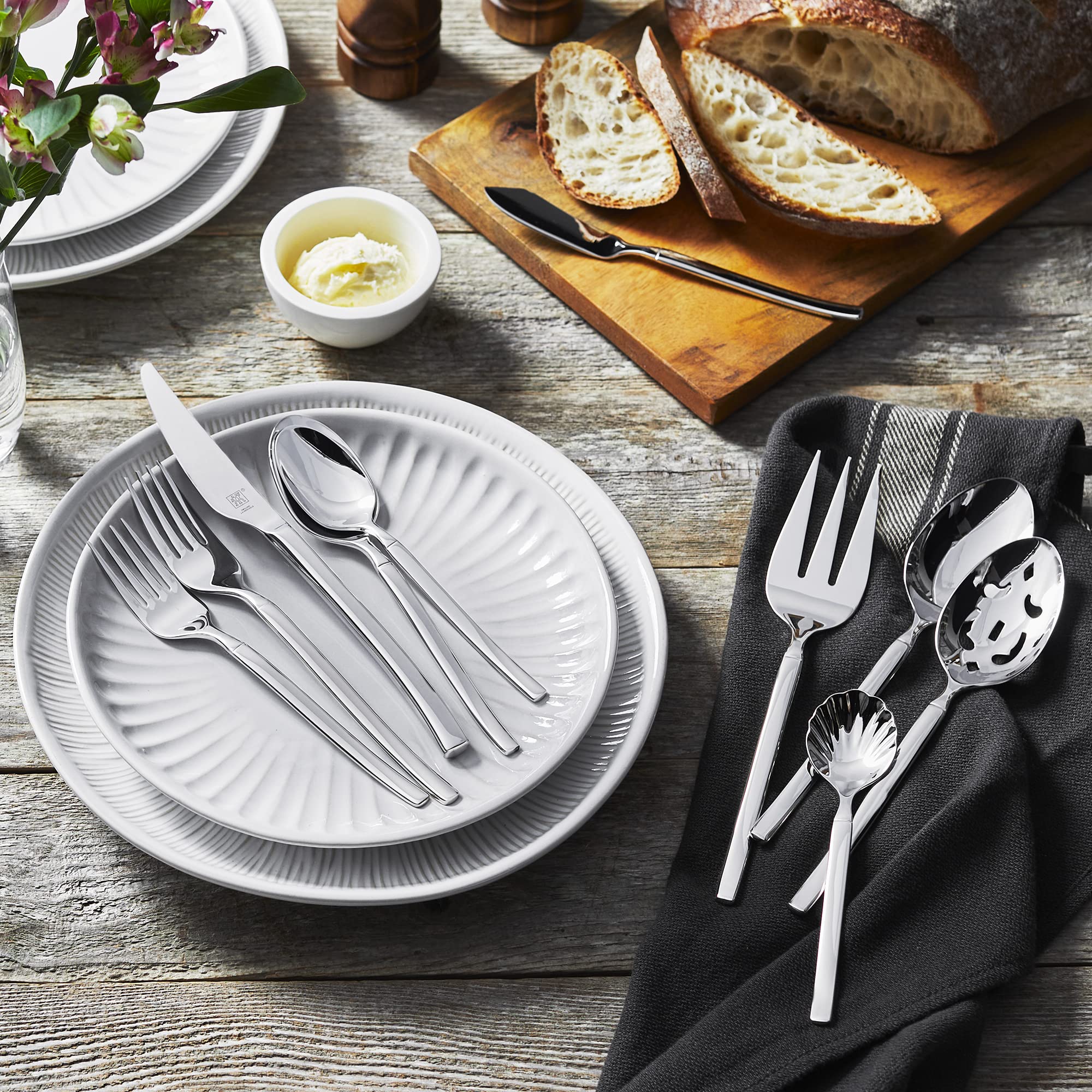 HENCKELS Opus 45-Piece Flatware Set