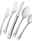 ZWILLING Provence 45-Piece 18/10 Stainless Steel Flatware Set, Silver