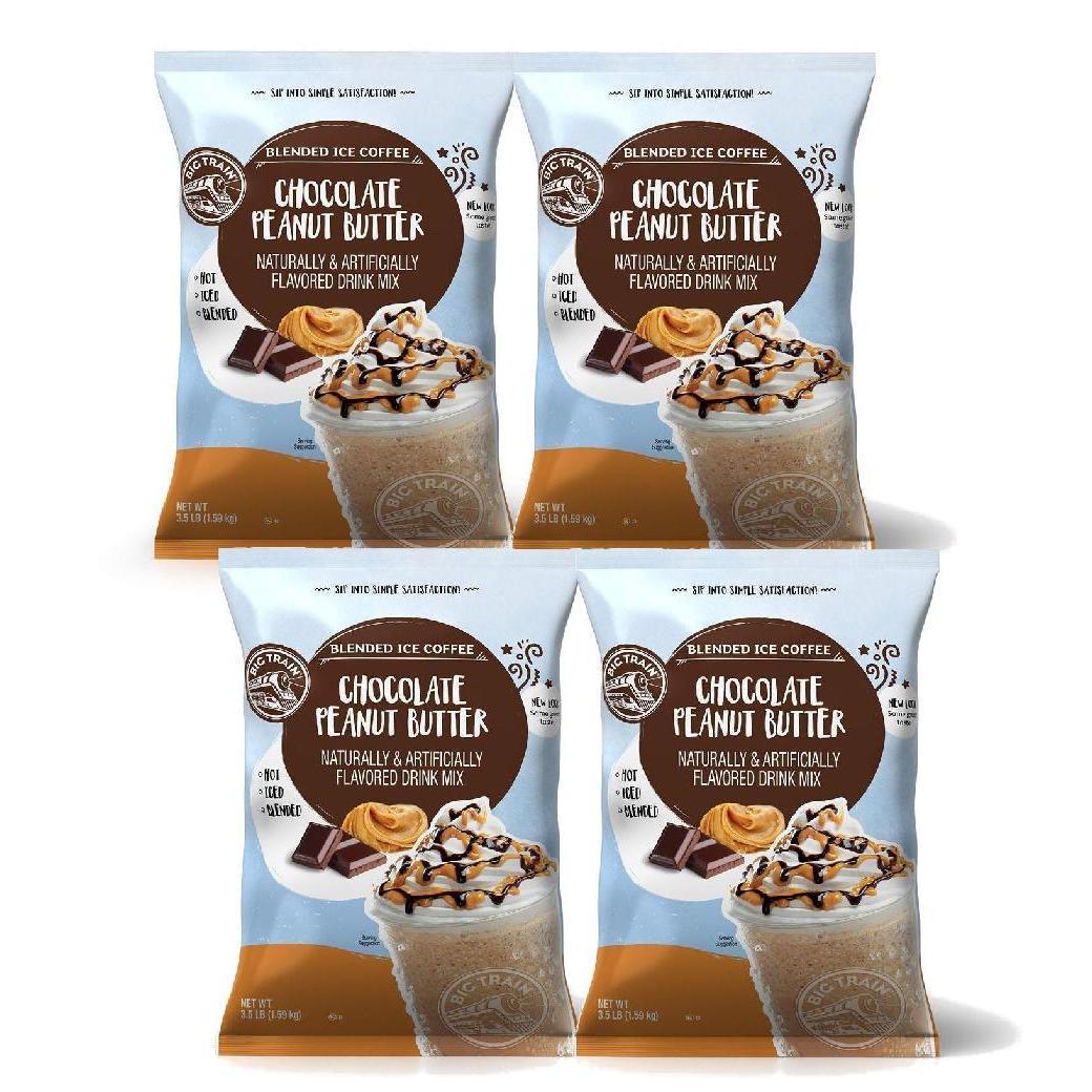 Big Train Blended Ice Coffee - 3.5 lb bags - Case of 4 - Single Flavor