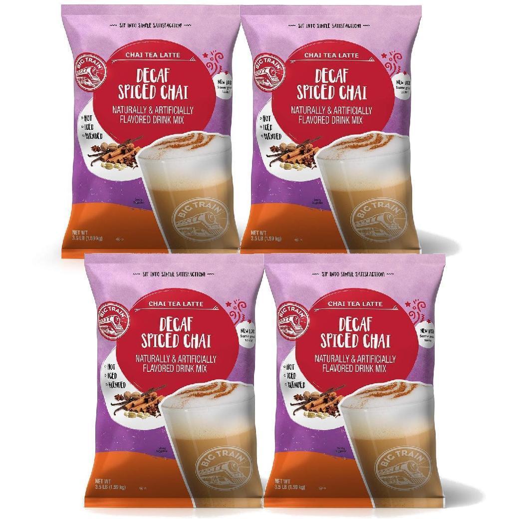 Big Train Chai Tea Latte Mix - 3.5 lb bags - Case of 4 - Single Flavor