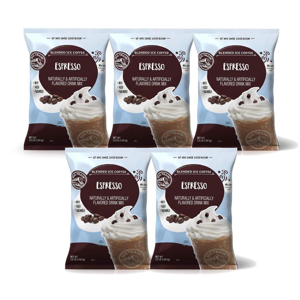 Big Train Blended Ice Coffee - 3.5 lb bags - Case of 5 - Single Flavor