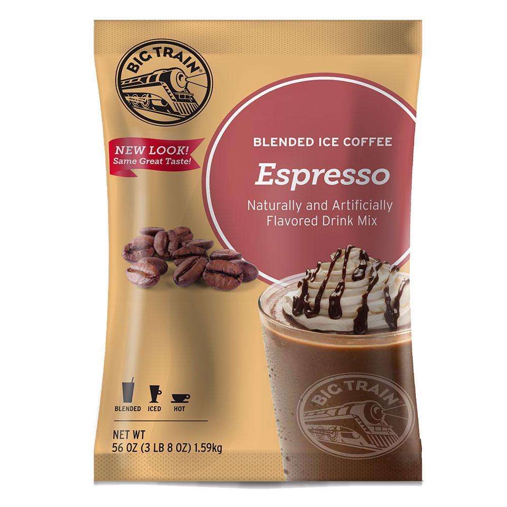 Big Train Blended Coffee Frappe Individual Big Train Blended Ice Coffee 3.5 lb - Espresso JL-Hufford