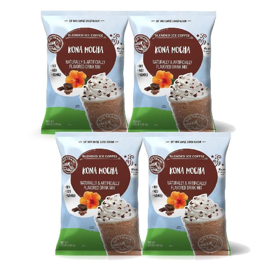 Big Train Blended Ice Coffee - 3.5 lb bags - Case of 4 - Single Flavor