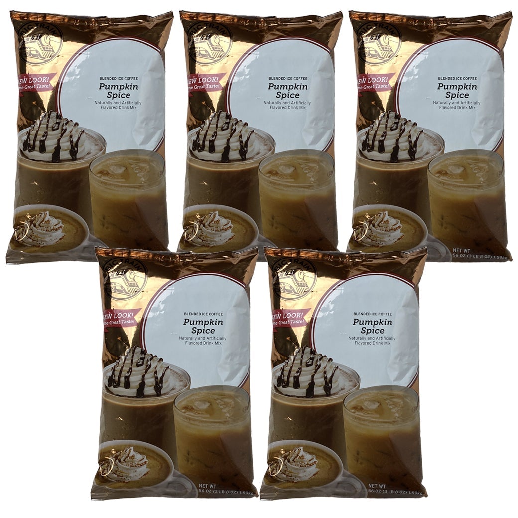 Big Train Blended Ice Coffee - 3.5 lb bags - Case of 5 - Single Flavor