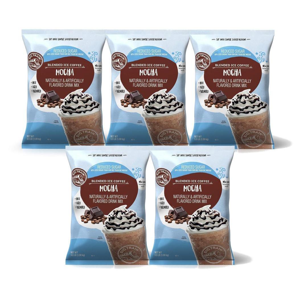 Big Train Blended Ice Coffee - 3.5 lb bags - Case of 5 - Single Flavor