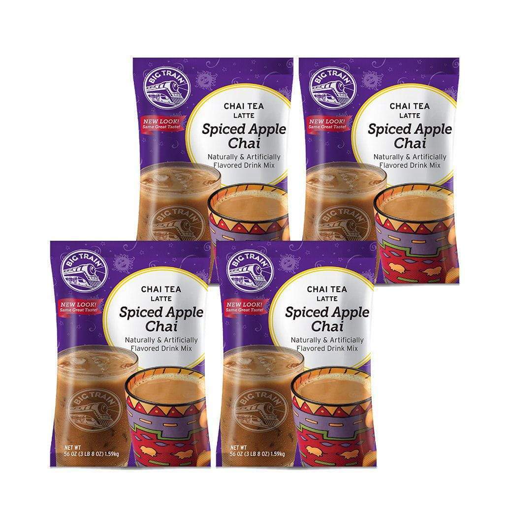 Big Train Chai Tea Spiced Apple Big Train Chai Tea Latte Mix - 3.5 lb bags - Case of 4 - Single Flavor JL-Hufford