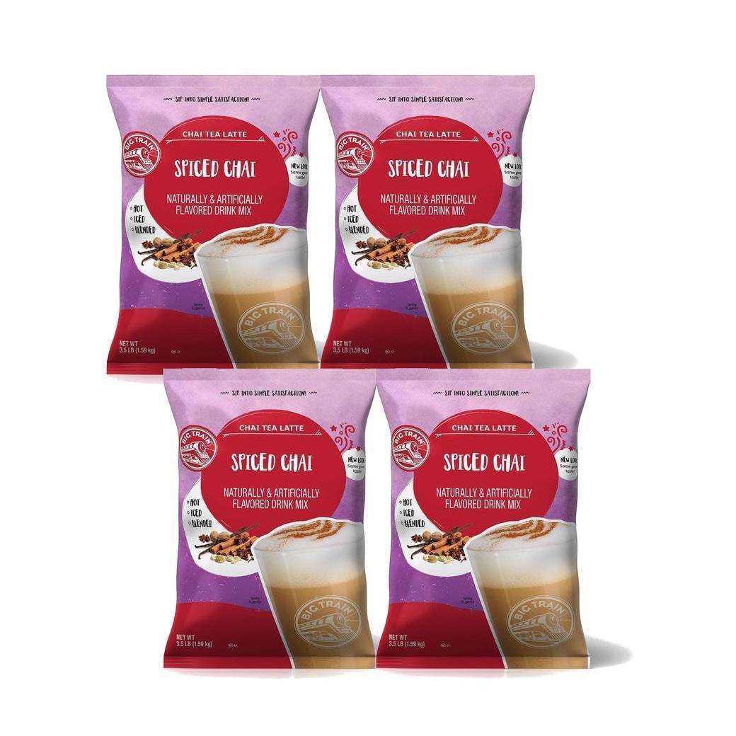 Big Train Chai Tea Latte Mix - 3.5 lb bags - Case of 4 - Single Flavor