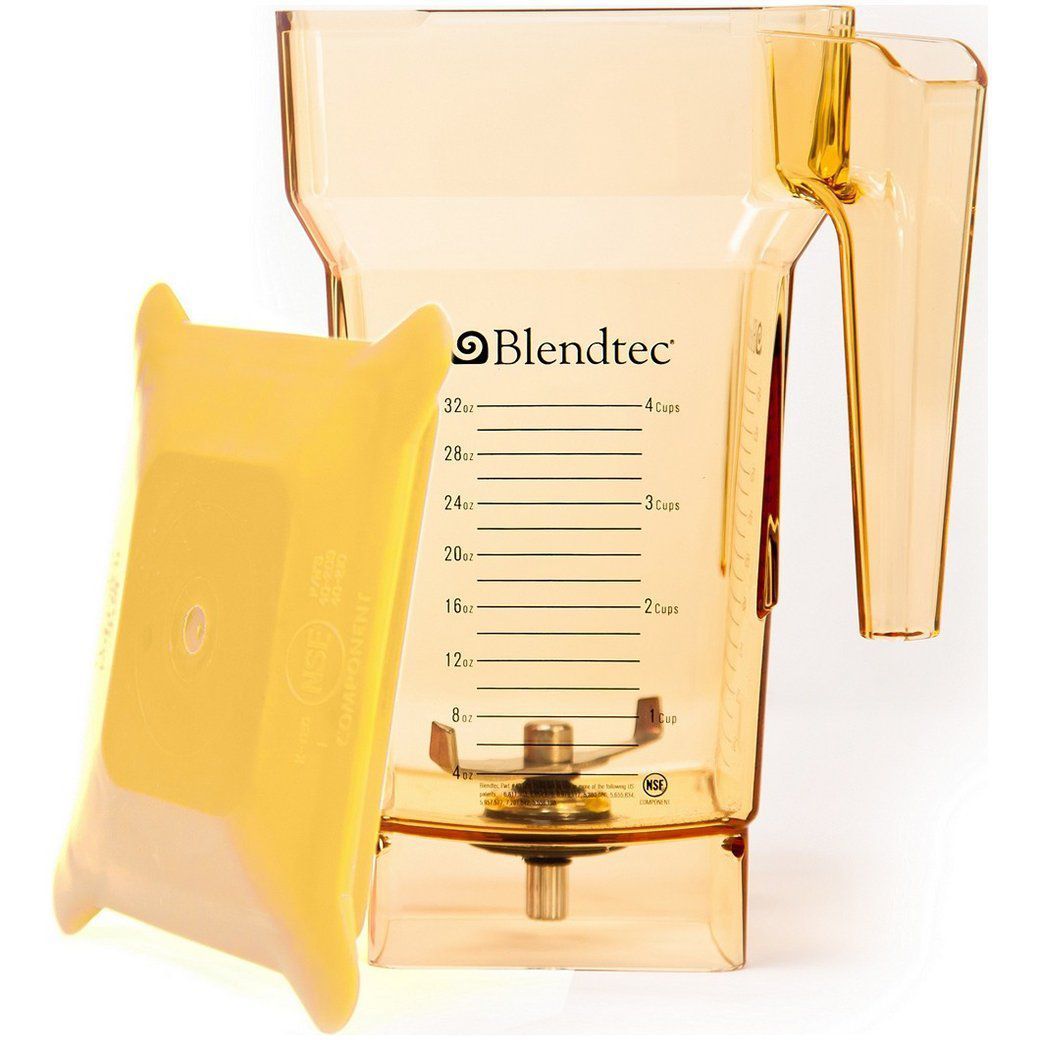 Blendtec Commercial Blender Parts and Accessories Yellow Blendtec FourSide Jar with Hard Lid JL-Hufford